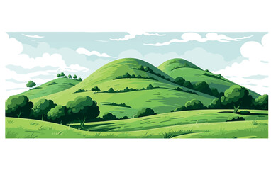 green hill landscape