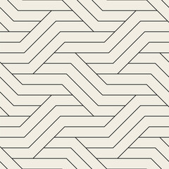 Wall Mural - vector seamless pattern. modern stylish texture. repeating geometric background. striped monochrome 