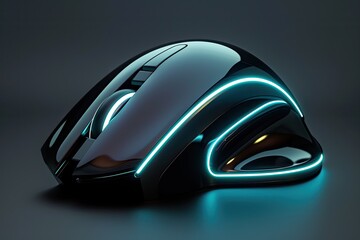 Poster - A 3D computer mouse icon with modern design