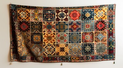 Poster - A beautiful tapestry featuring Islamic geometric patterns.