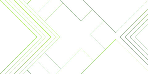 Wall Mural - Abstract Green Geometric squares with modern technology design. Futuristic digital landscape with lines. Concept for dynamic websites, striking posters, and business booklets.