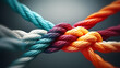 © ma - Abstract colorful rope texture background