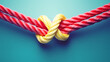 © ma - Abstract colorful rope texture background