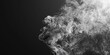 Smoke Cloud Isolated on a Black Background