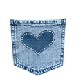 heart in jeans