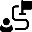 milestone icon. vector glyph icon for your website, mobile, presentation, and logo design.
