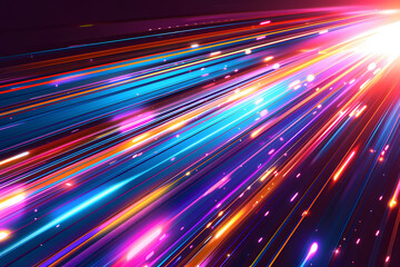 Geschwindigkeit der Zukunft: Futuristische Lightspeed-Illustration für dynamische Designs