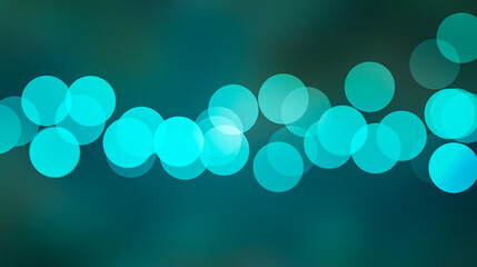 Wall Mural - abstract blue bokeh background with circles