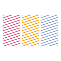 Poster - Vertical background with colorful stripes