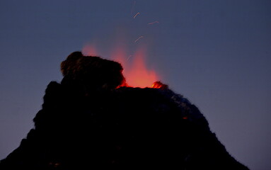 erta ale is a chain of volcanoes located in the afar triangle, ethiopia. here the earth is constantl