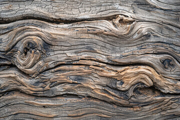 Wall Mural - Rough surface of old knotted table vintage wooden backdrop