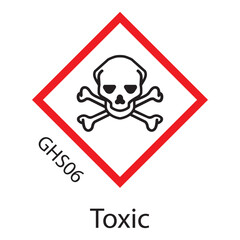 Wall Mural - GHS hazard pictograms GHS06 Acutely toxic substances. life threatening