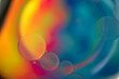 colourful oil droplets on water