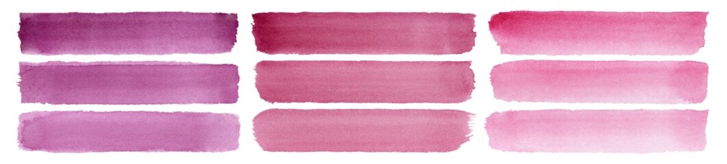 Poster - stain stripes ink stroke red gradient dye splash vibrant colorful creativity textured watercolor