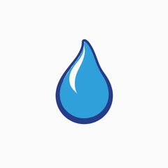 Water drop in cartoon, doodle style. Image for t-shirt, web, mobile apps and ui. Isolated 2d vector illustration in logo, icon, sketch style, Eps 10. AI Generative