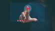 © krungchingpixs - Video streaming on internet concept, Businessman pointing to play multimedia video content streaming for online business. Live digital stream multimedia player, Marketing technology and advertising.