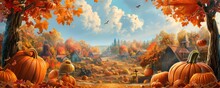Autumn Harvest Festival, Pumpkins And Fall Colors, Community Joy