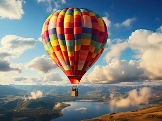 Canvas Print - baloon with hot air