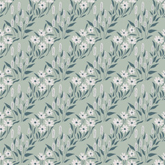 Canvas Print - Seamless floral pattern