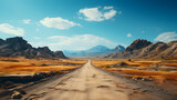 Fototapeta Panele - road in the mountains