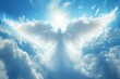 © top images - Spirit of an angel in the sky. Background with selective focus and copy space