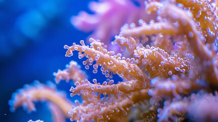 Canvas Print - beautiful coral, hyper detail, professional photography. Generative Ai