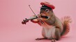 Squirrel Musically Inclined in Playful Performance