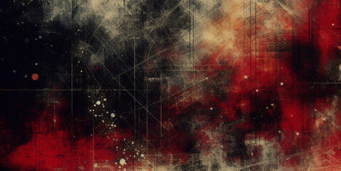 3D red gray techno abstract background overlap layer on dark space with rough decoration. Modern graphic design element cutout shape style concept for web banners, flyer, card, or brochure cover.