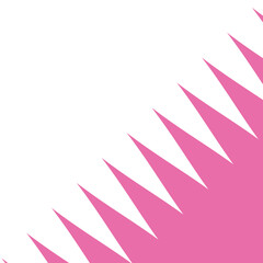 Wall Mural - abstract geometric repeatable pink corner wave line pattern.