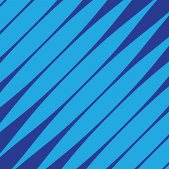 Poster - abstract geometric repeatable blue diagonal rhombus wave pattern.