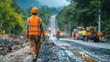 Transforming roads: A symphony of progress unfolds as construction crews work diligently. Paving the way to smoother journeys, the repair process enhances infrastructure, ensuring safer and more effic