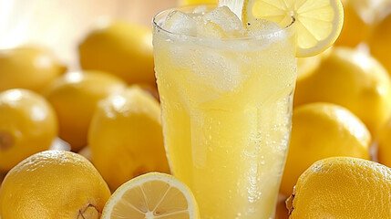 Poster - orange juice with lemon