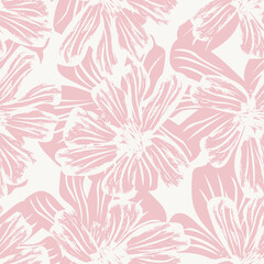  Pastel Abstract Floral Seamless Pattern Design