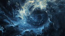 A Swirling Hurricane Looks At The Earth.