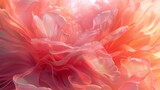 Transparent Petal Dance: Peony's macro beauty boasts transparent petals, swirling in fluidic motion.