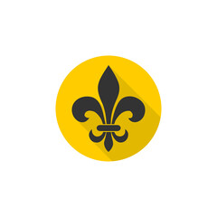 Sticker -  Fleur de lis icon isolated on transparent background