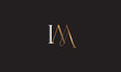 IM, MI , M , I, Abstract Letters Logo