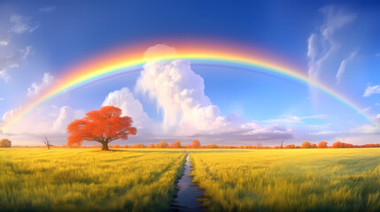  rainbow after rain, rainbow background