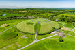 © MNStudio - Aerial view of Knowth, the largest and most remarkable ancient monument in Ireland. Prehistoric passage tombs, part of the World Heritage Site of Bru na Boinne, valley of the River Boyne.