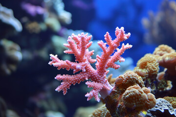 Wall Mural - coral reef in the sea