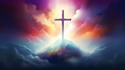 The Holy Cross symbolizes the death and resurrection of Jesus Christ