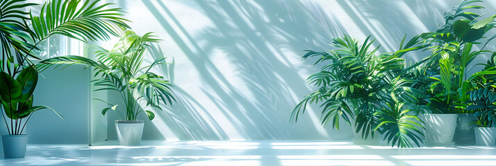 Tropical Serenity, A Lush Palette of Green, Illuminated by the Gentle Caress of Sunlight Through Leaves