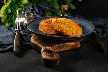 Canvas Print - Crispy potato pancakes.