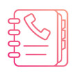 Phonebook icon vector, stock illustration