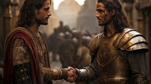 Jesus With The Centurion - A Respectful And Understanding Scene