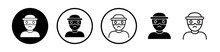 Burglary Guard Line Icon. Theft Deterrent Icon In Black And White Color.