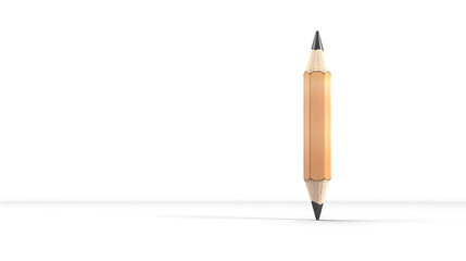 2 Sides Pencil Isolated