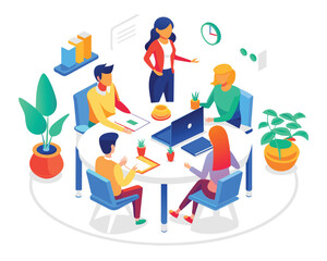 APP devs concept. Develop UI and UX designs for mobile applications. Brainstorm UI and UX design. Discuss with the senior development team. set flat vector modern illustration