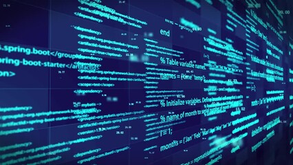 artificial intelligence program code background
