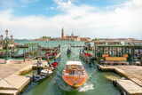 Fototapeta Boho - Taxi boat in Venice